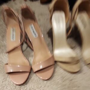 Steve Madden Pink and Tan Heels Elegant Design